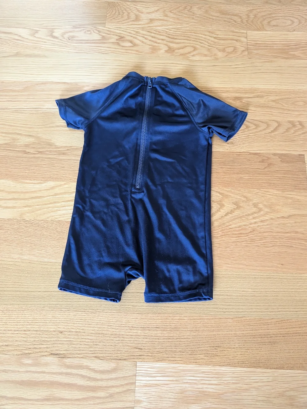 Gymboree Navy Whale & Waves Kids Rash Guard One-Piece Swim Suit 18-24mo